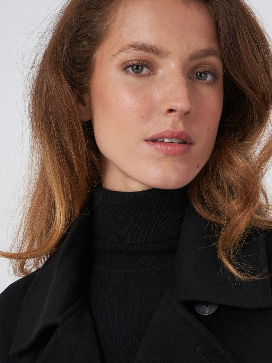 Kurzer Trenchcoat aus Wollmischung image number 5