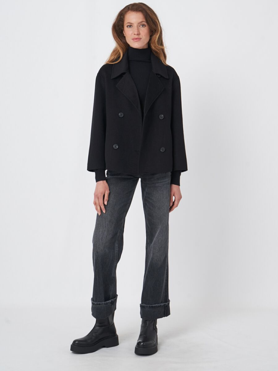 Kurzer Trenchcoat aus Wollmischung image number 6