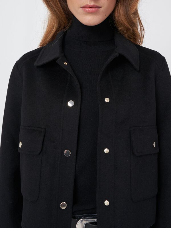 Korte jas van wolmix image number 3