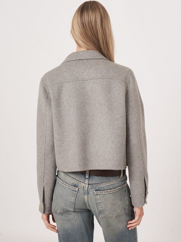 Kurzer Mantel aus Wollmischgewebe image number 2