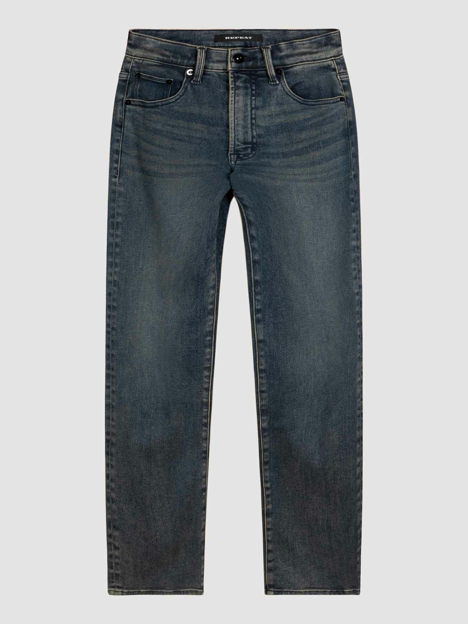 REPEAT cashmere Jeans met brede pijpen