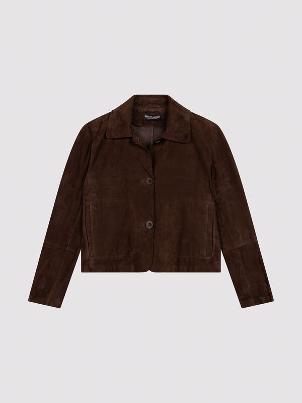 Damenjacke aus Veloursleder - modern und vielseitig image number 0