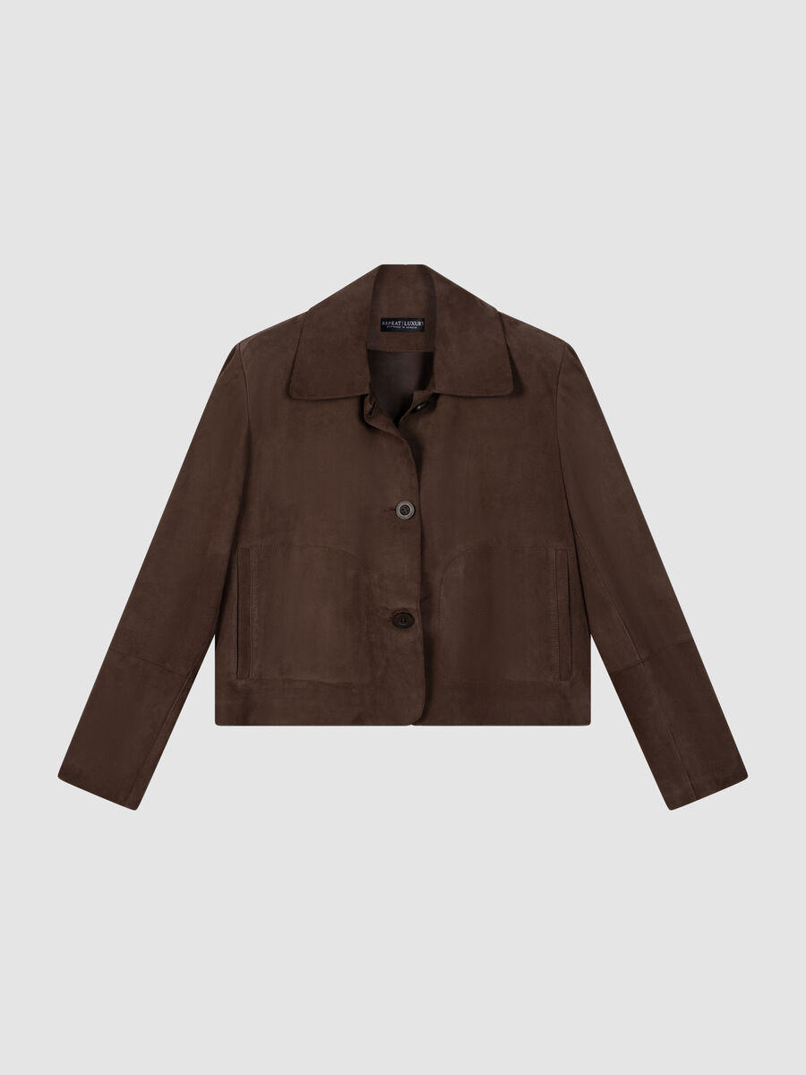 Soft Goat Suede Shirt Jacket image number 0