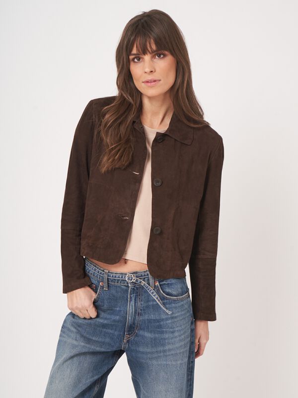 Damenjacke aus Veloursleder - modern und vielseitig image number 1