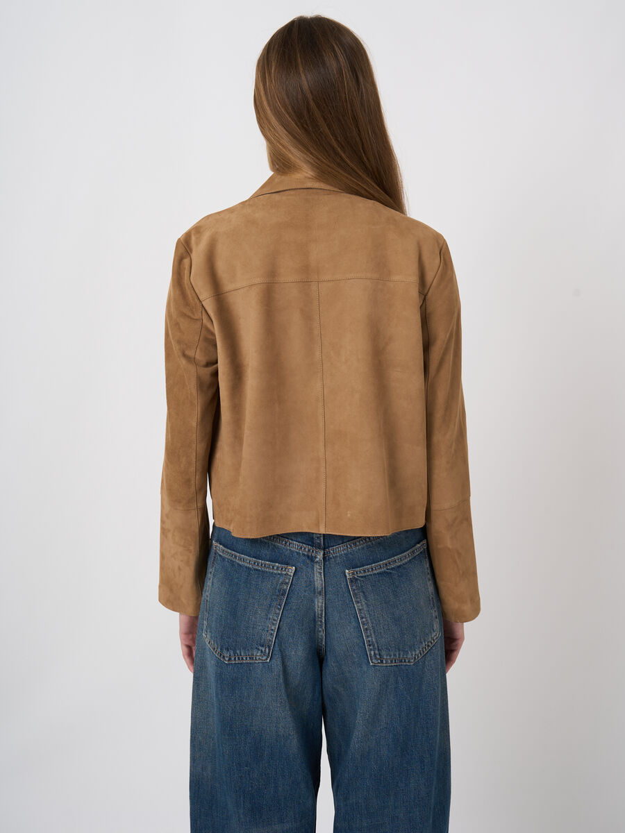 Soft Goat Suede Shirt Jacket image number 3