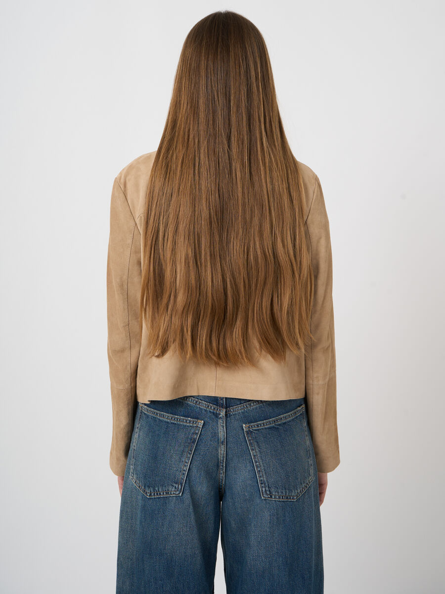 Soft Goat Suede Shirt Jacket image number 3