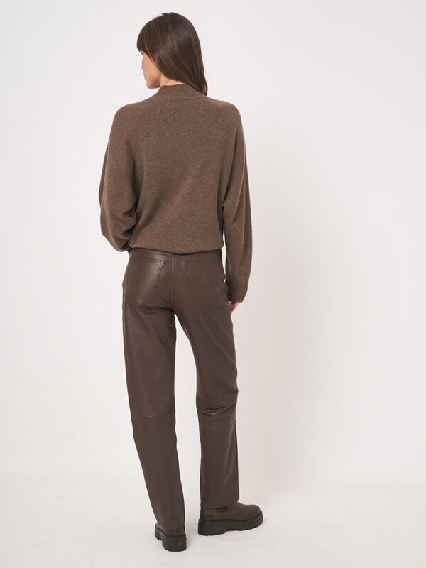 Slim-Fit-Lederhose für Damen image number 5