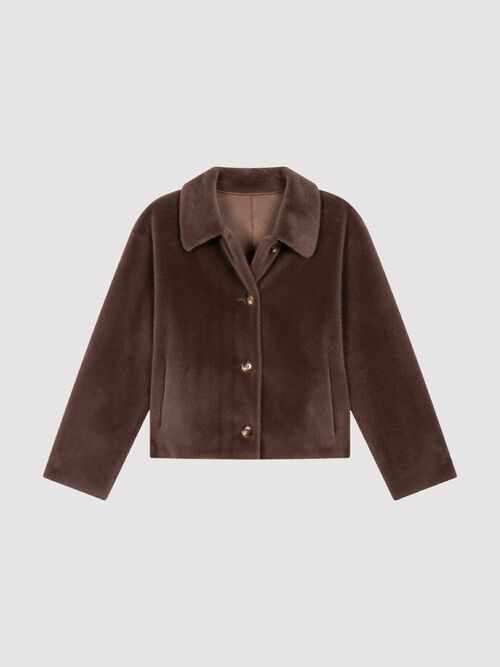 Korte jas van faux fur - comfort & klasse