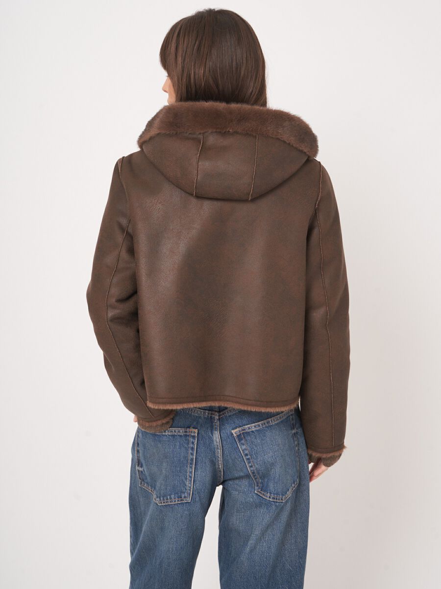 Repeat jas in faux mink - omkeerbaar & comfortabel image number 4