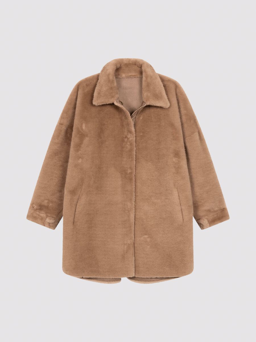 Oversized jas van faux mink - luxe en veelzijdig image number 4