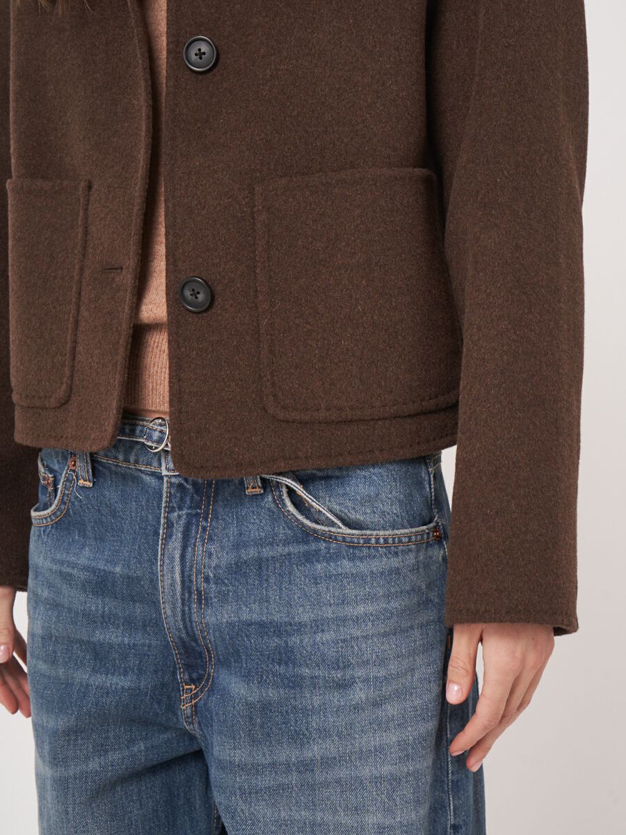 REPEAT Kurzmantel aus Wollmischung image number 5
