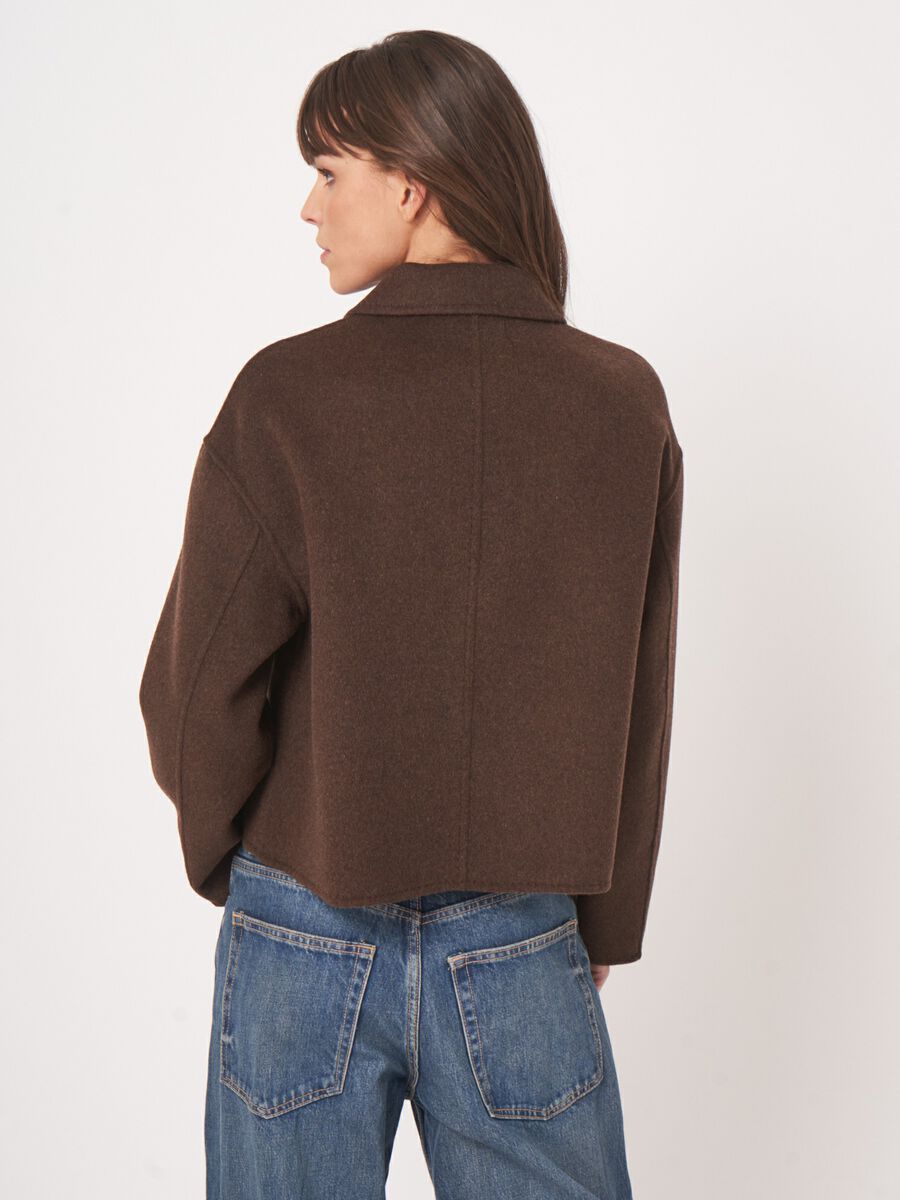 REPEAT Kurzmantel aus Wollmischung image number 8