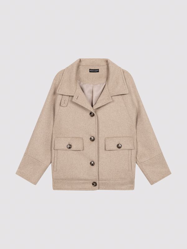 Veste décontractée en laine avec poches image number 9