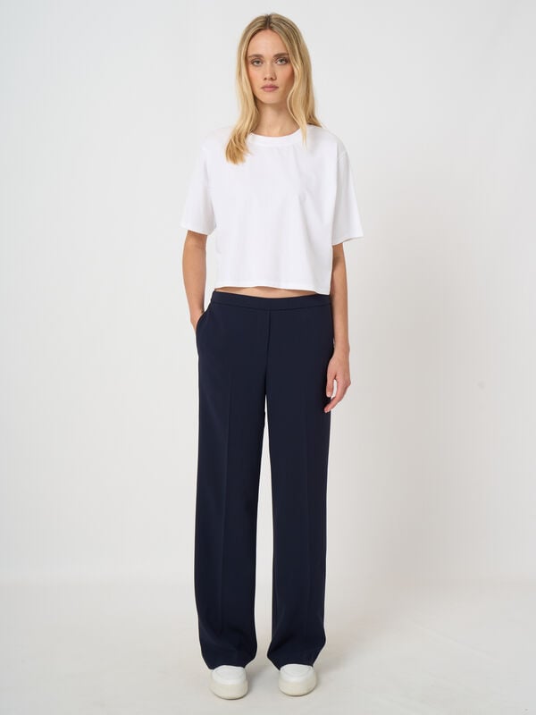 Kreukarme broek met rechte pijp image number 0