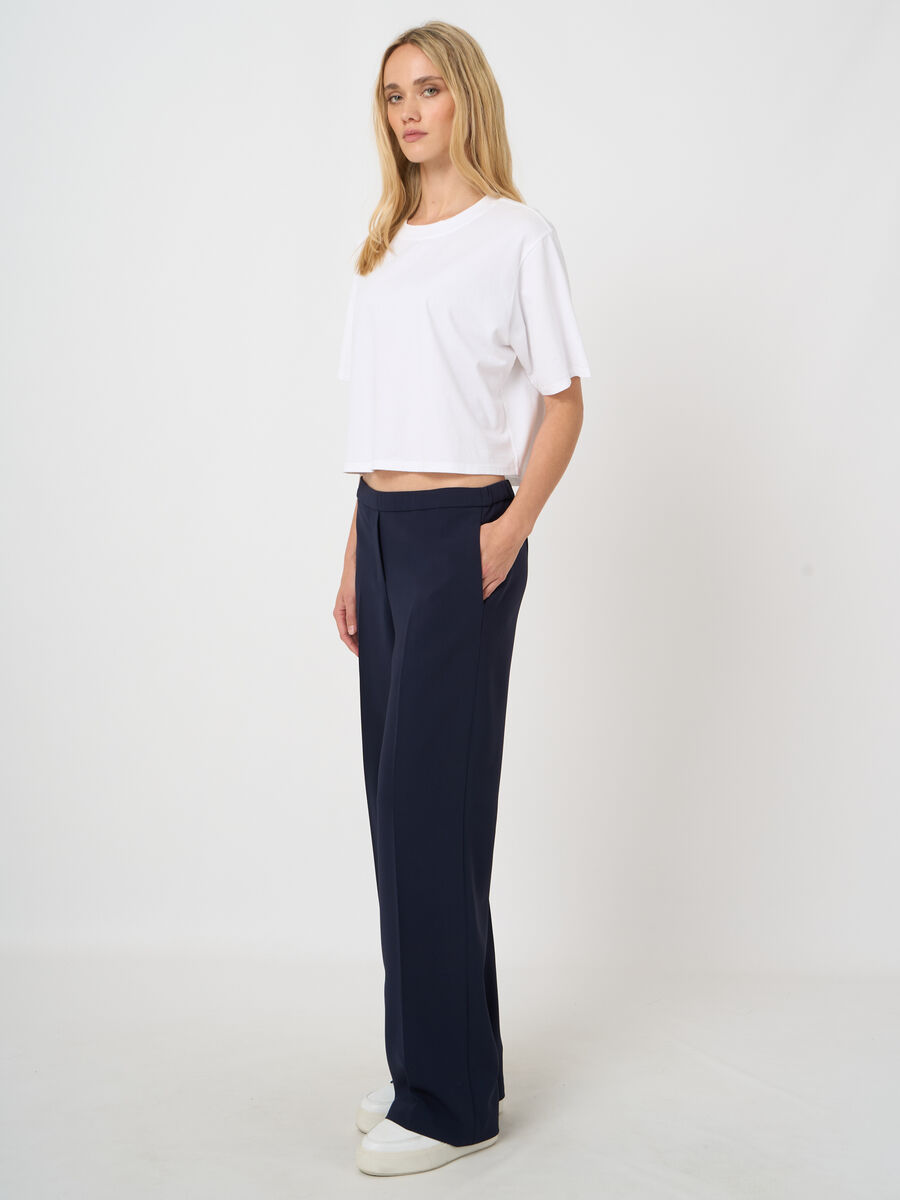 Wrinkle-resistant straight-leg trousers image number 1