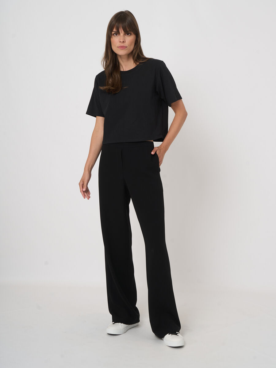 Wrinkle-resistant straight-leg trousers image number 3