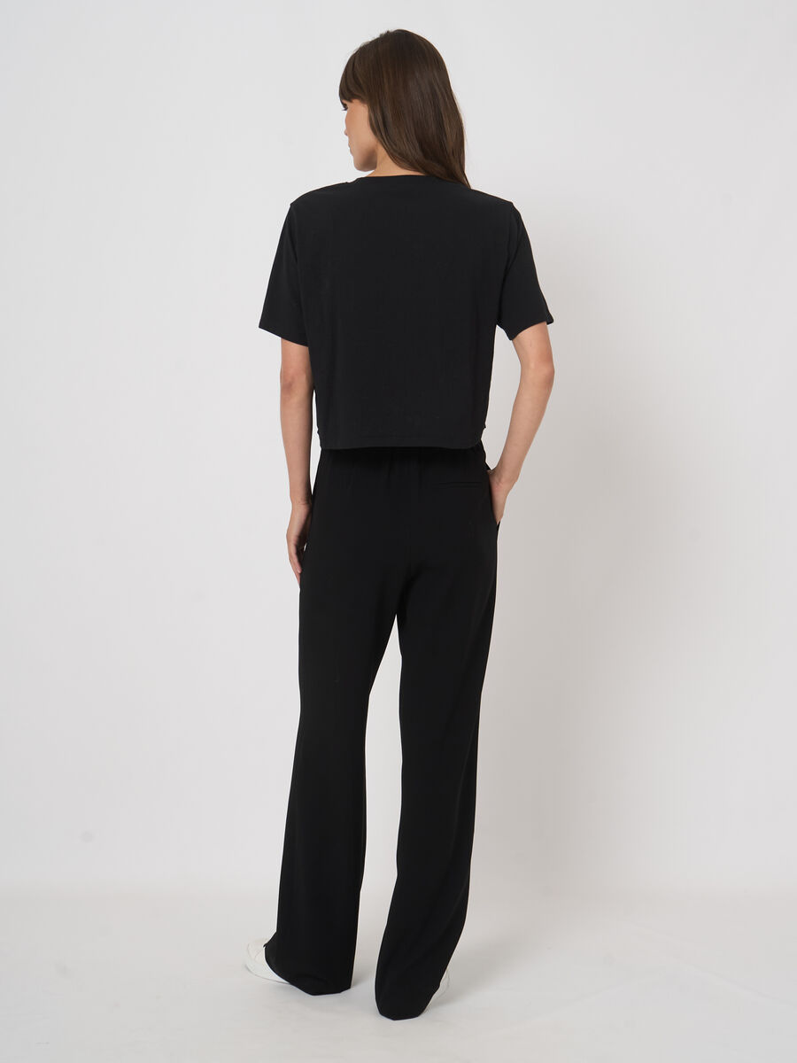 Wrinkle-resistant straight-leg trousers image number 4