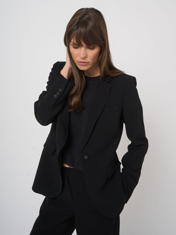 Blazer femme Soalon infroissable, coupe ajust&eacute;e image number 2