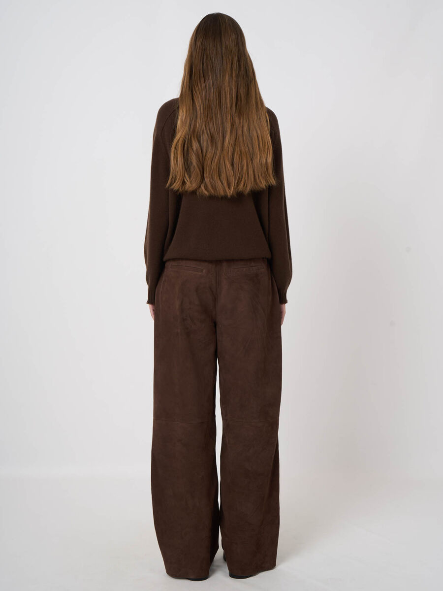 Ziegenveloursleder-Hose mit geradem Bein image number 5
