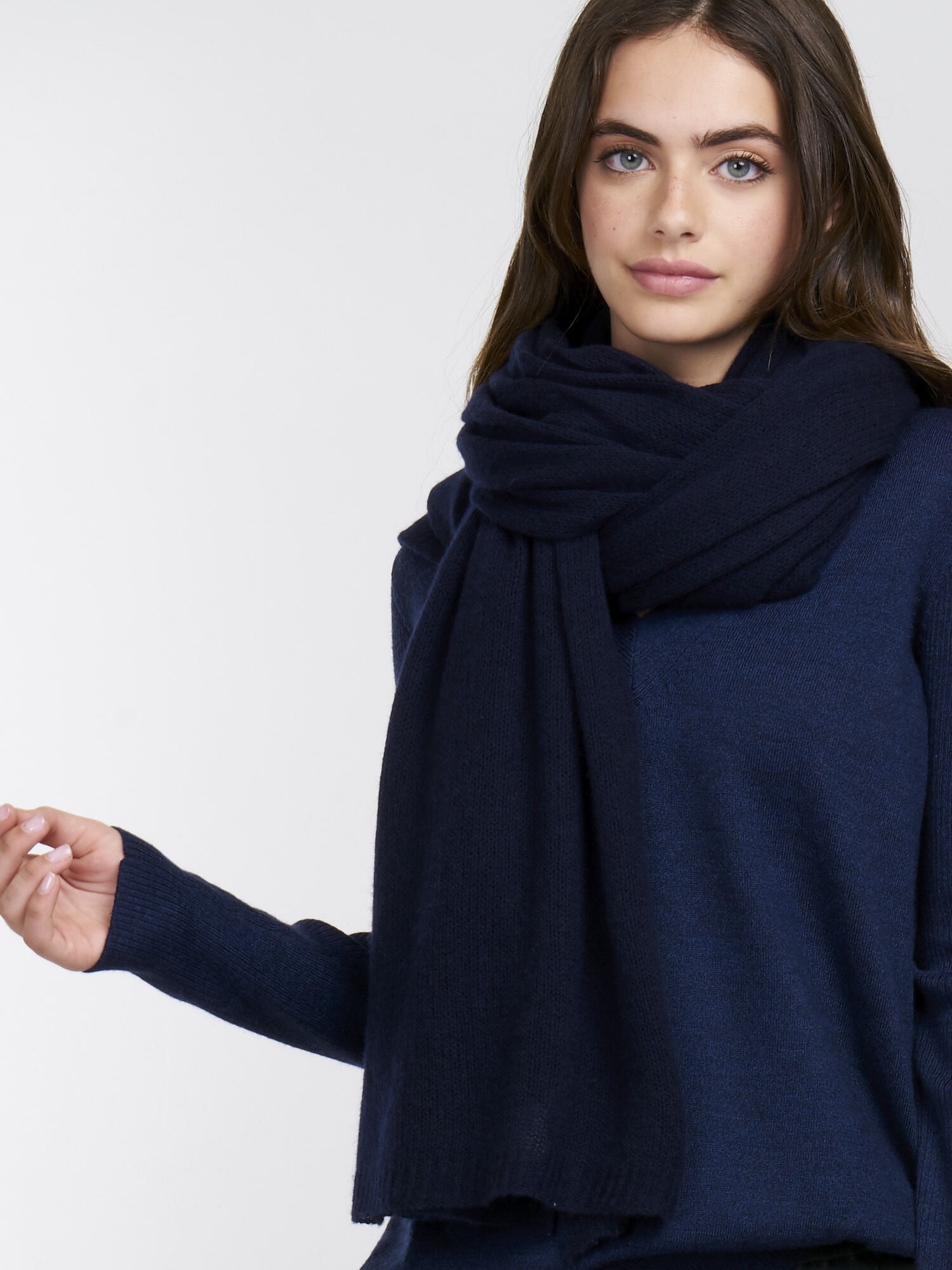 Oversized sjaal van cashmere