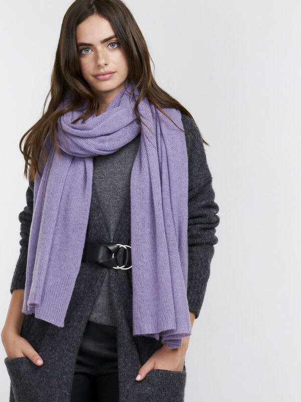 Oversized sjaal van cashmere  image number 0