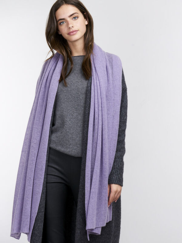 Oversized sjaal van cashmere  image number 2