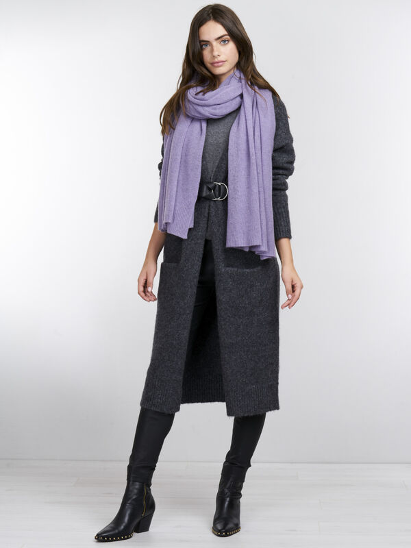 Oversized sjaal van cashmere  image number 3