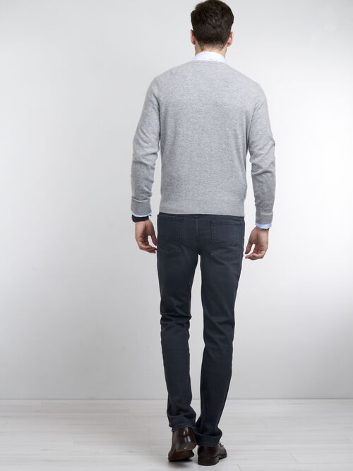 Basic heren-trui met V-hals