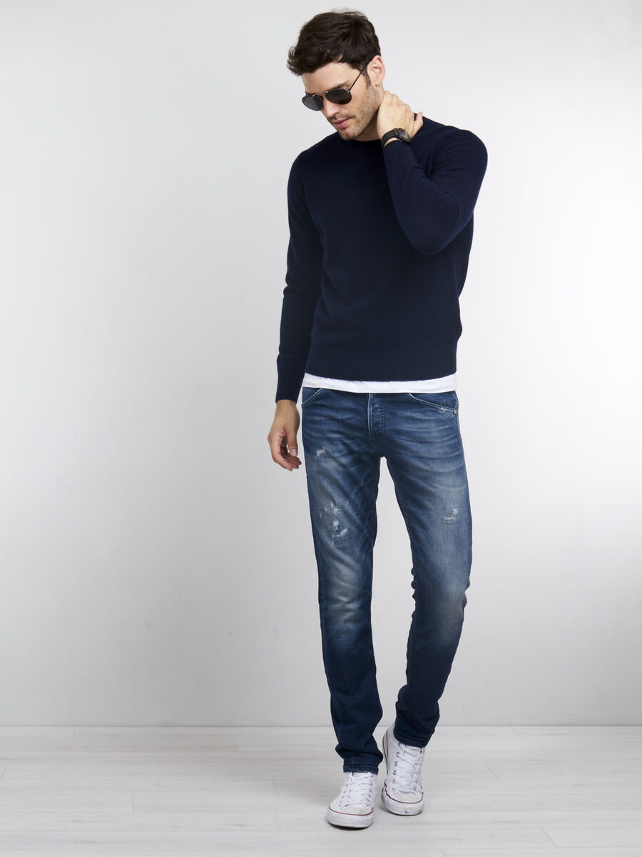 Basic heren-trui met ronde hals image number 2