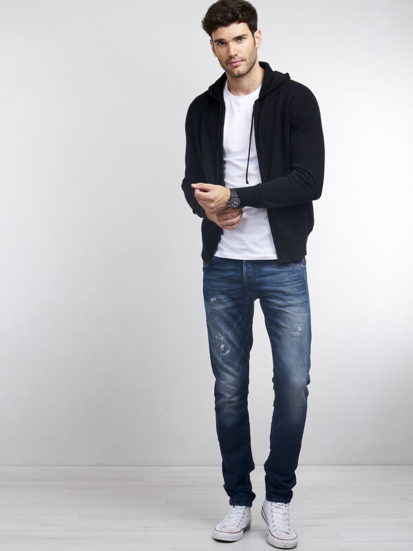 Men's cashmere hoodie image number 3