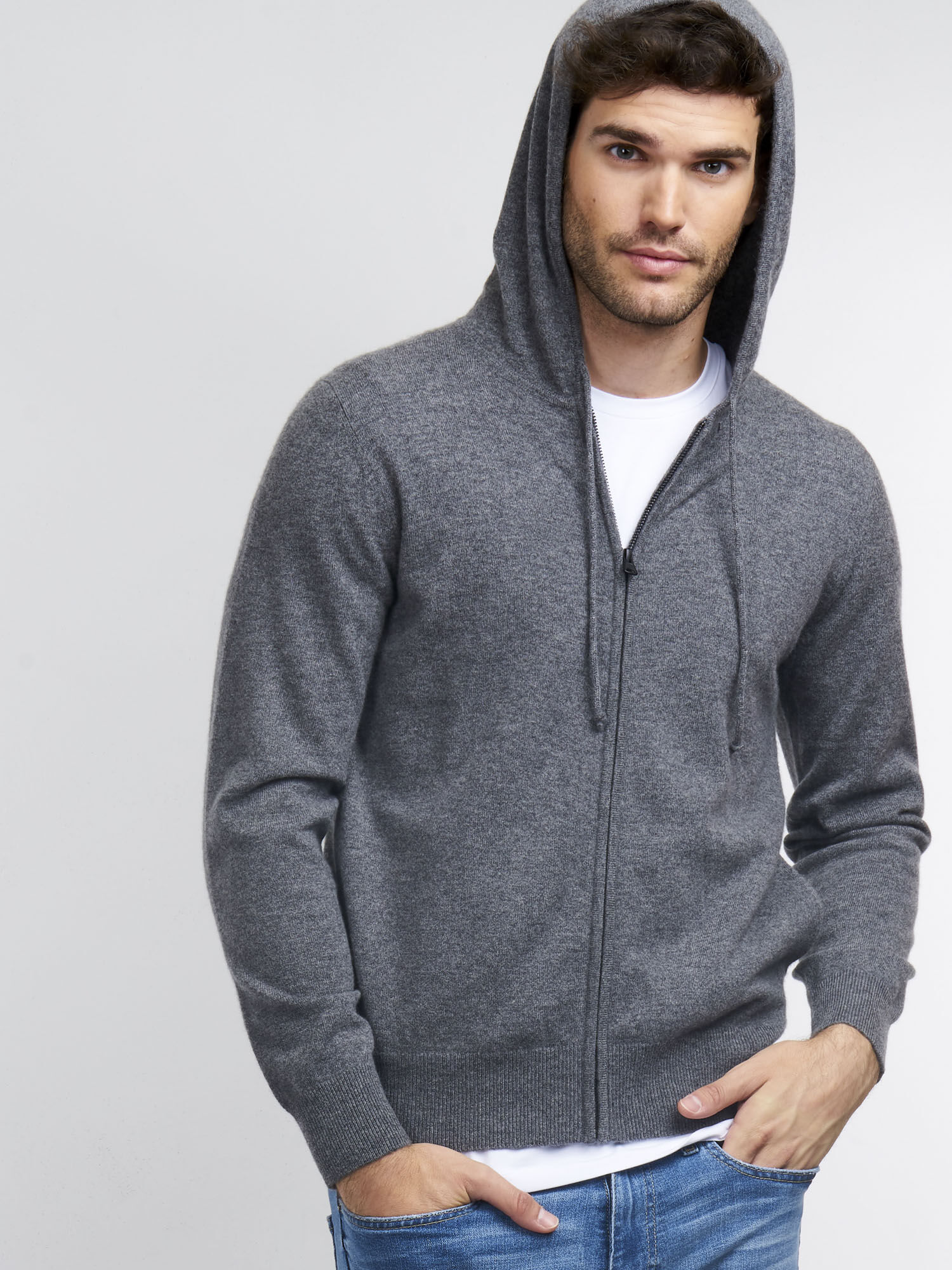 Men's cashmere hoodie