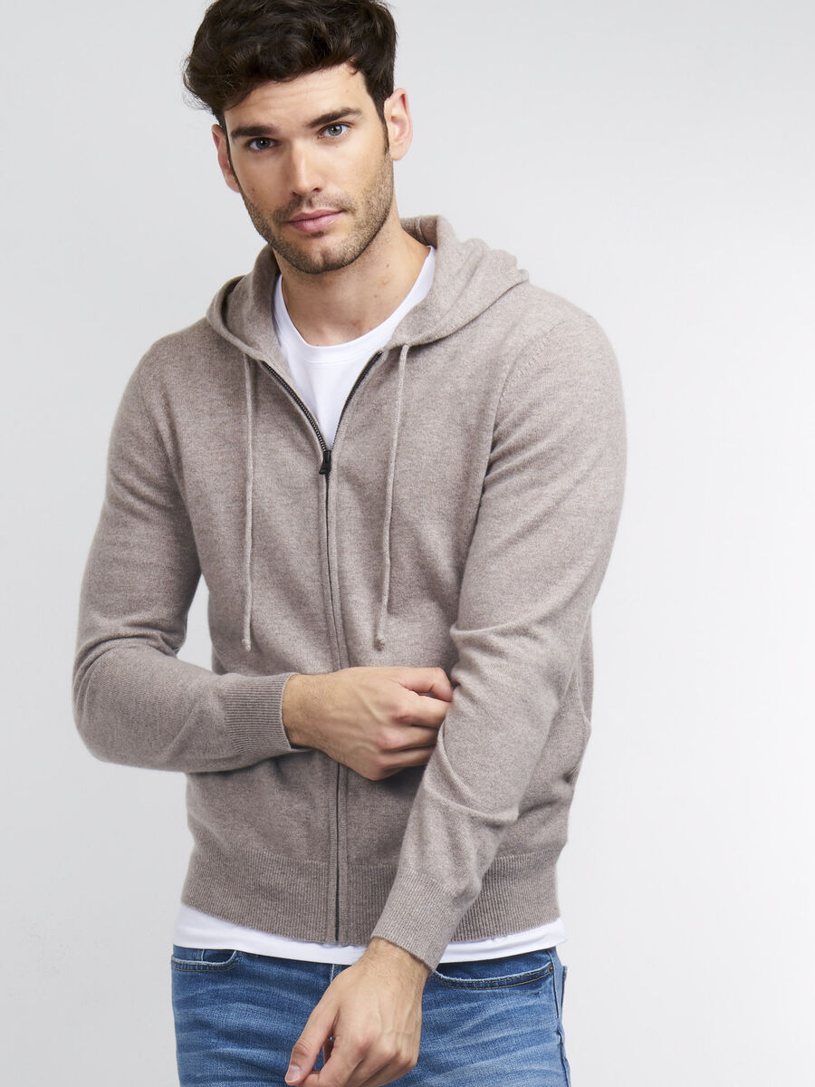 Men's cashmere hoodie image number 0