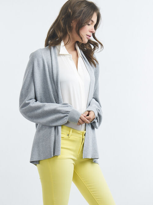 Strukturierte Oversize-Strickjacke