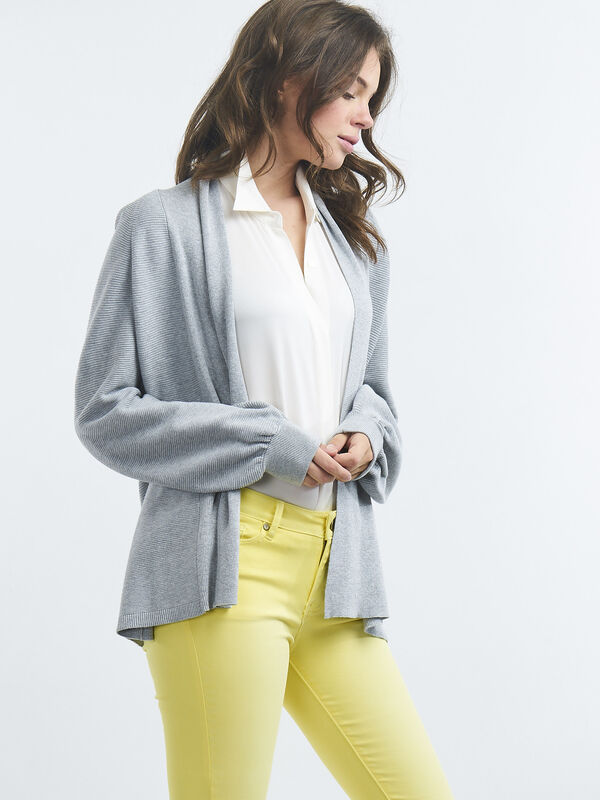 Strukturierte Oversize-Strickjacke image number 0