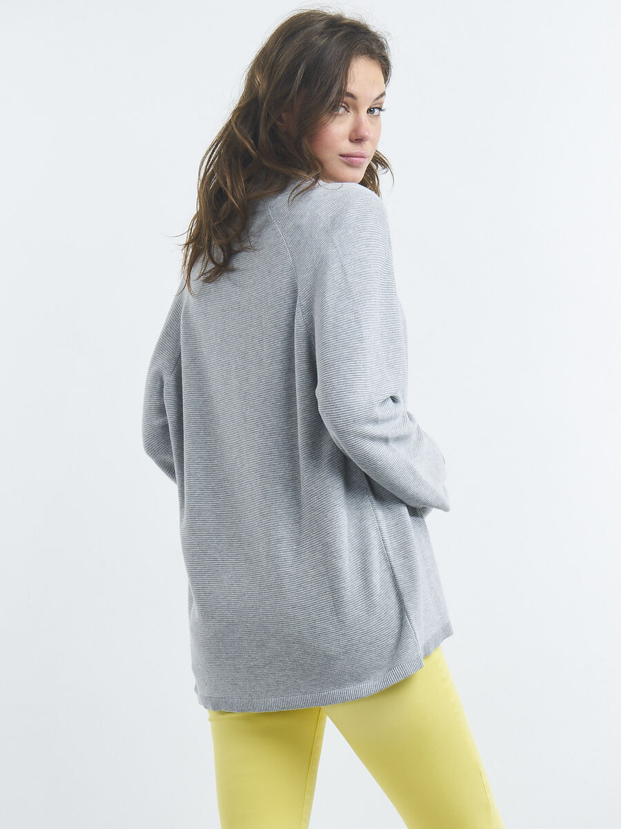 Strukturierte Oversize-Strickjacke image number 1