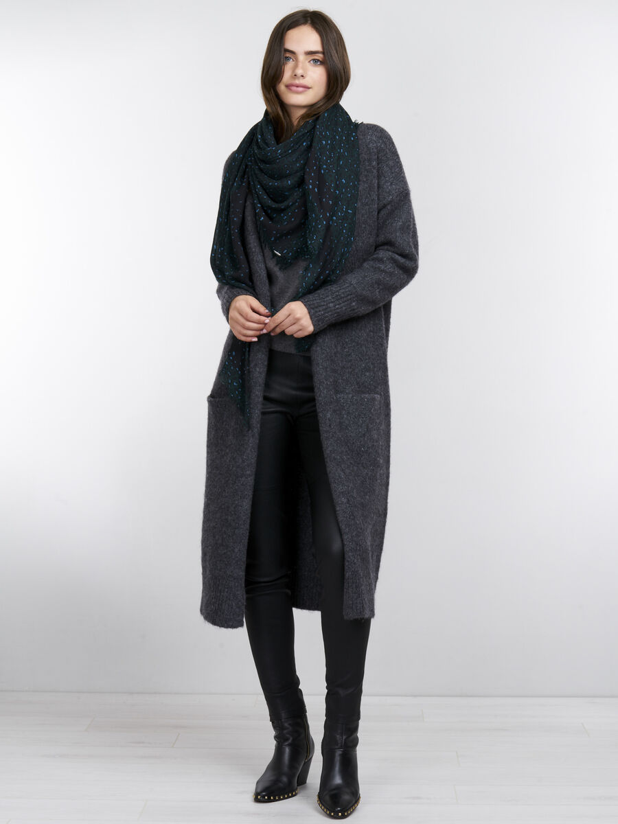 Square leopard print scarf image number 3