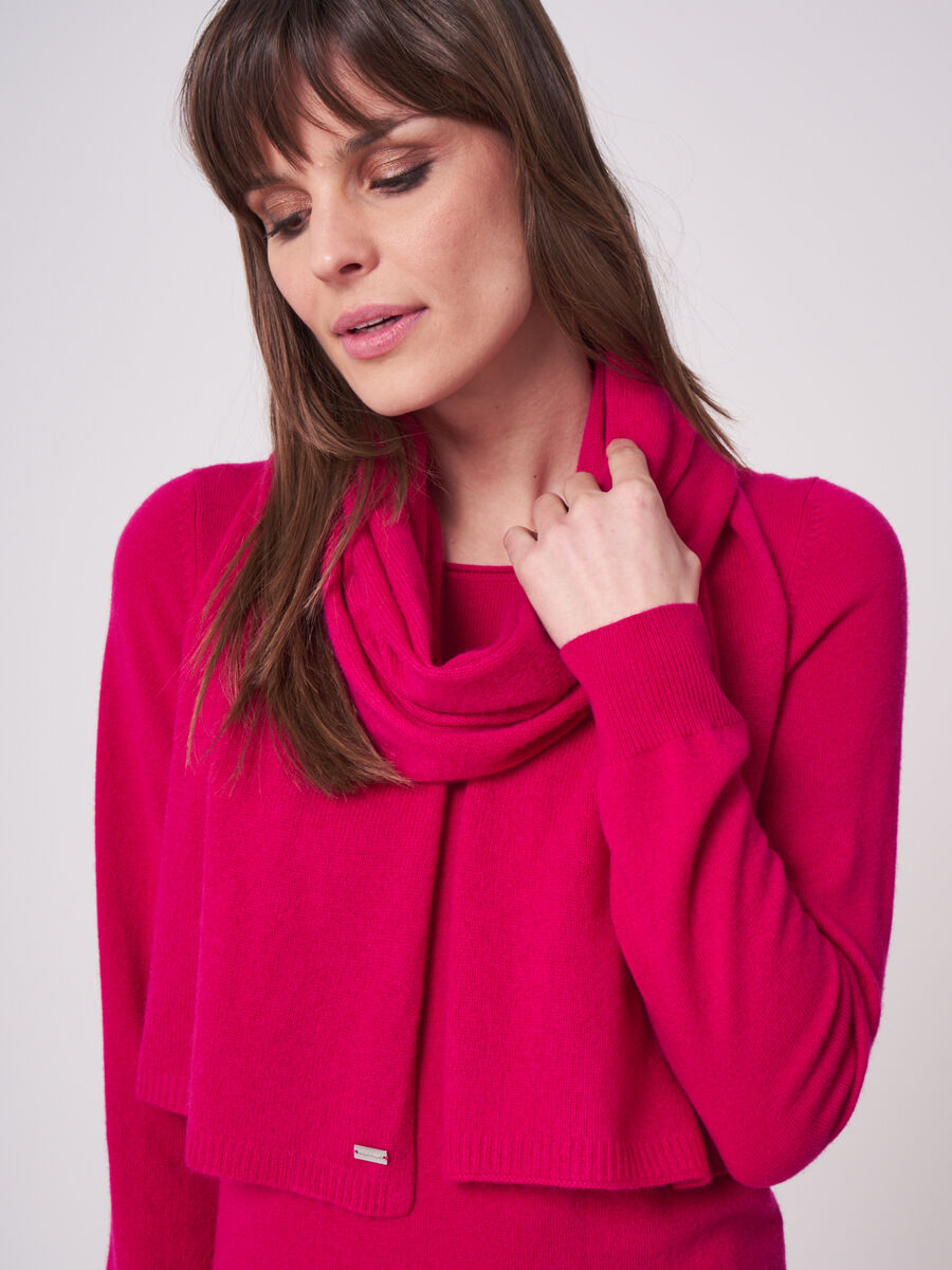 Écharpe en cachemire basique image number 1