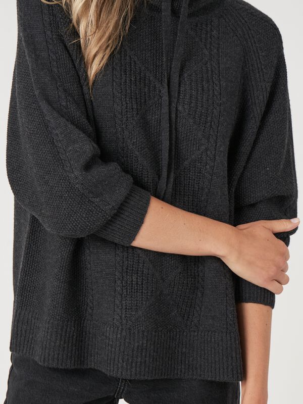 Merino wool sweater with drawstrings image number 3
