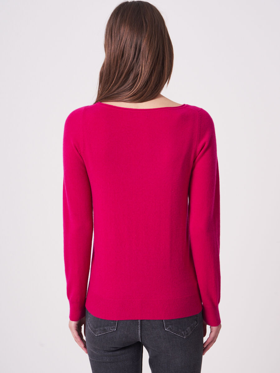 Pull col bateau en cachemire organique image number 1