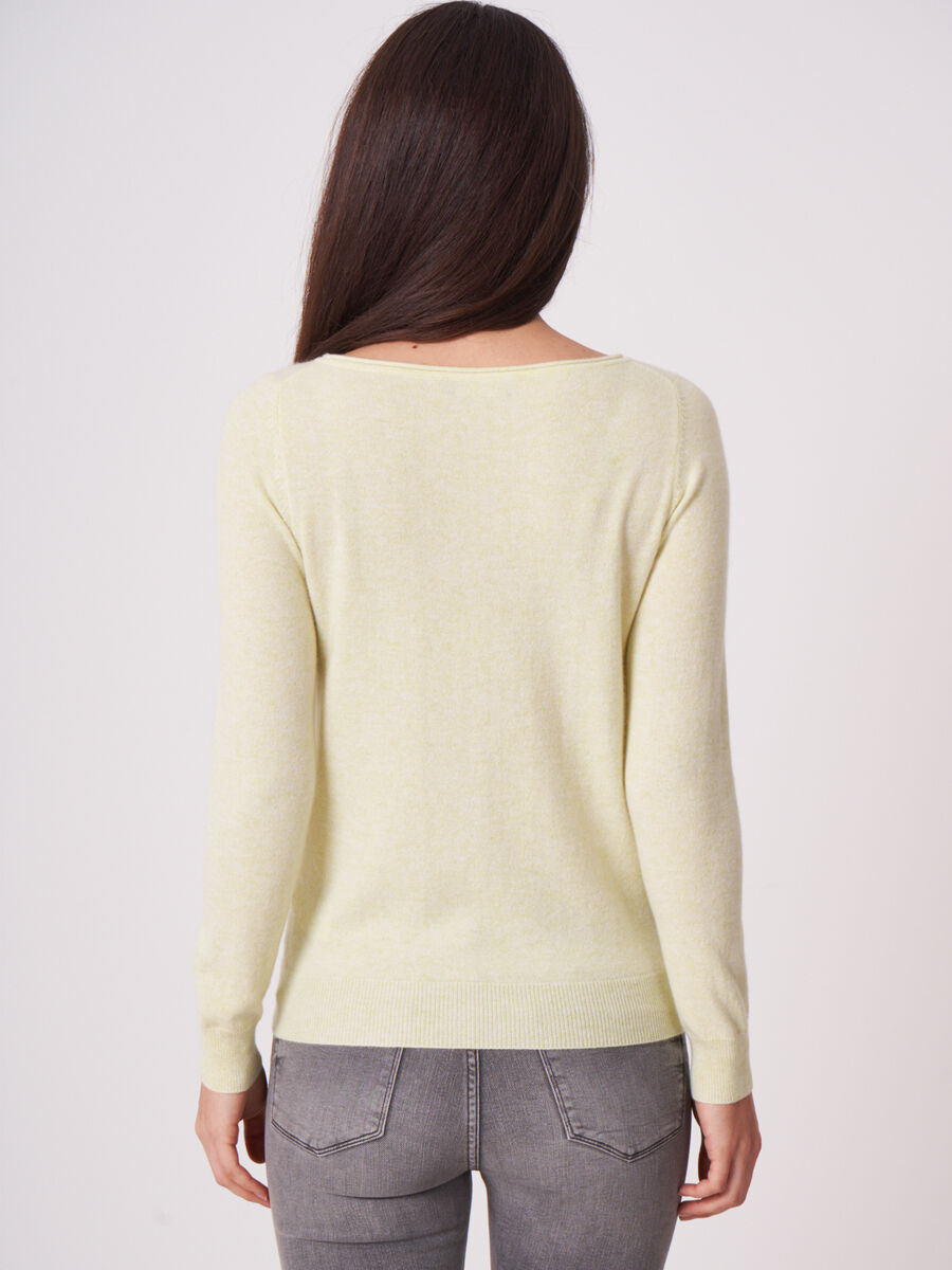 Pull col bateau en cachemire organique image number 1