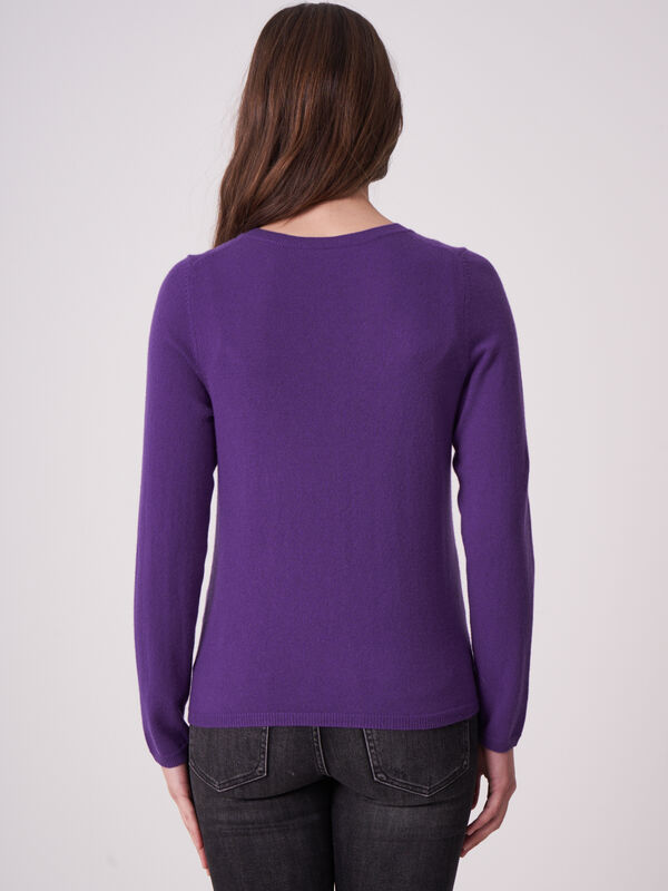 Cardigan à col V en cachemire organique image number 1