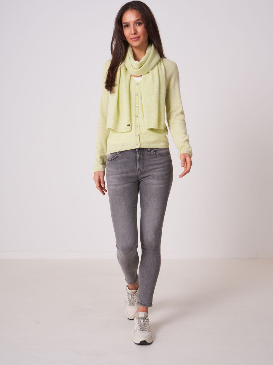 Cardigan à col V en cachemire organique image number 3