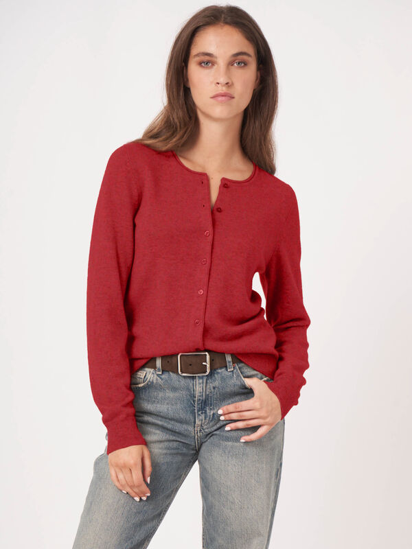 トップス CASHMERE BLENDED CARDIGAN ROUND NECK CASHMERE BLENDED CARDIGAN ROUND NECK（カーディガン/ボレロ