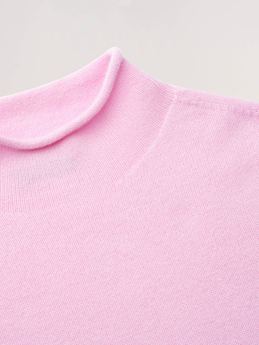 Pull en cachemire biologique à col montant image number 2