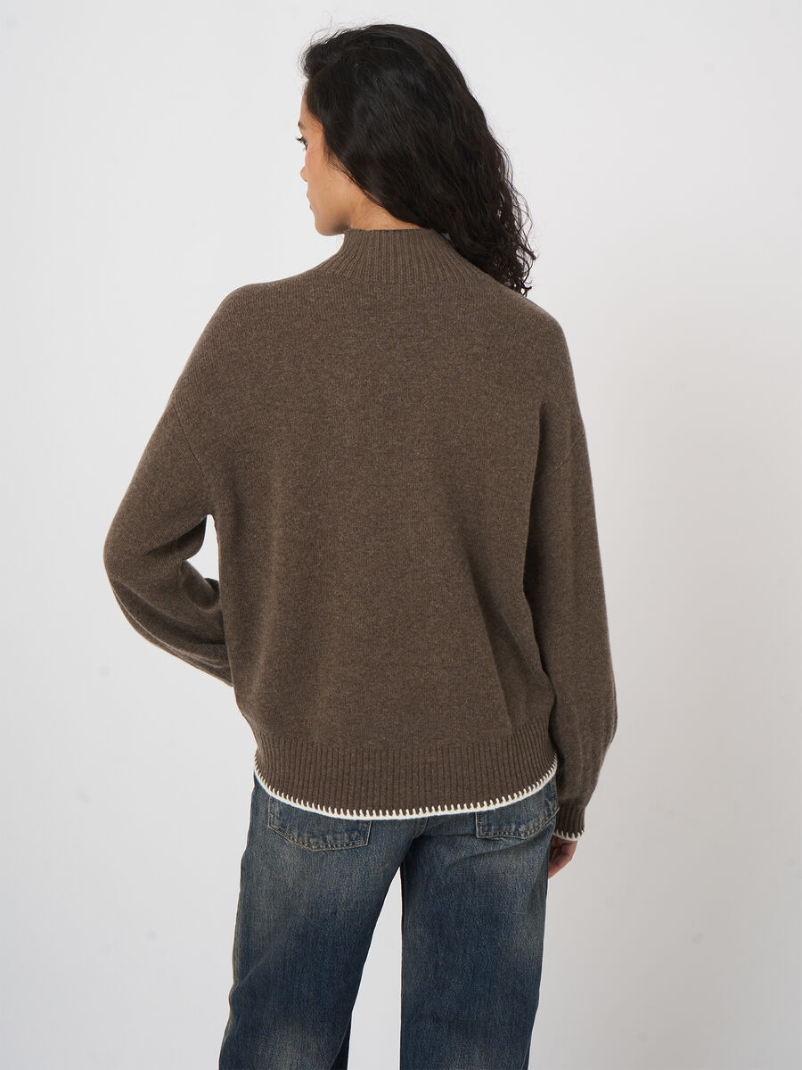 REPEAT Limited Edition - Strickpullover mit Häkeldetails image number 4