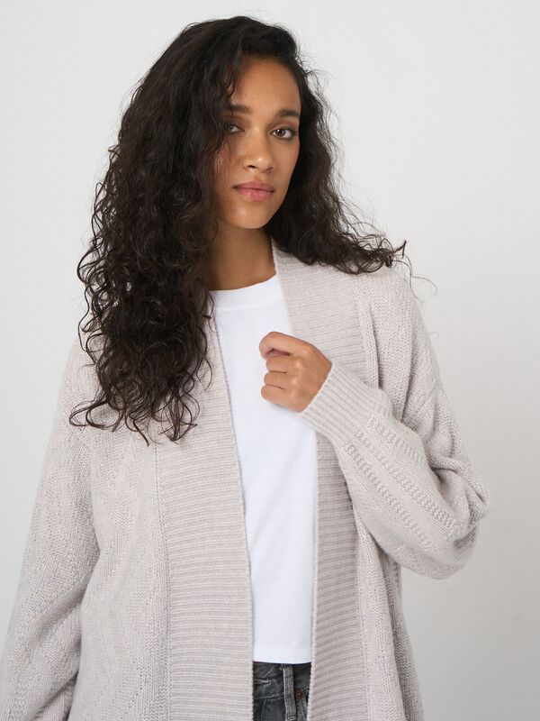 REPEAT Limited Edition - open vest met pofmouwen image number 4