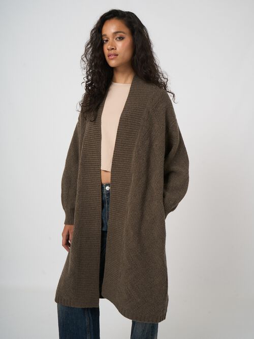 REPEAT Limited Edition - open vest met pofmouwen