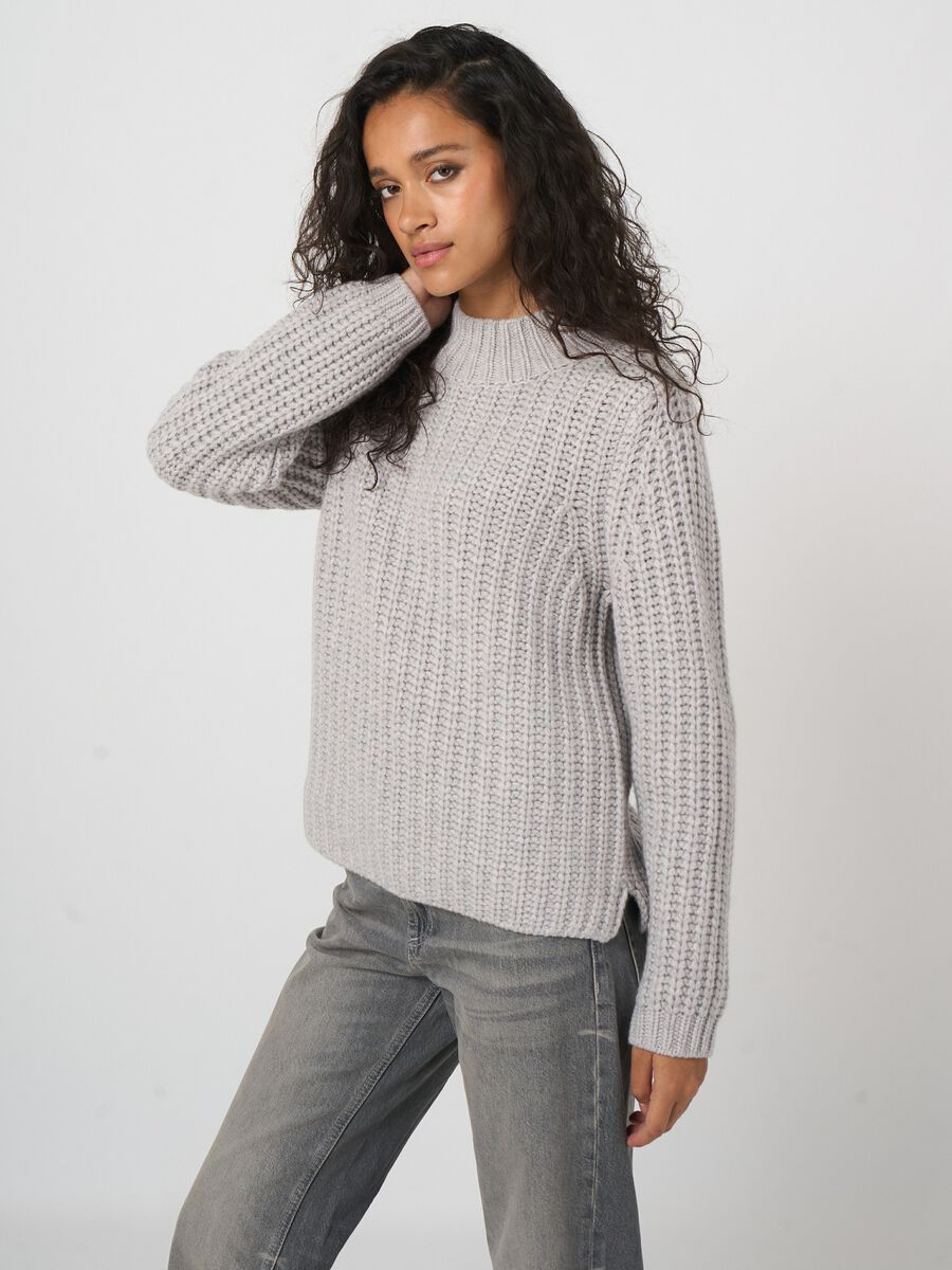 REPEAT Limited Edition - chunky rib kasjmier trui image number 1