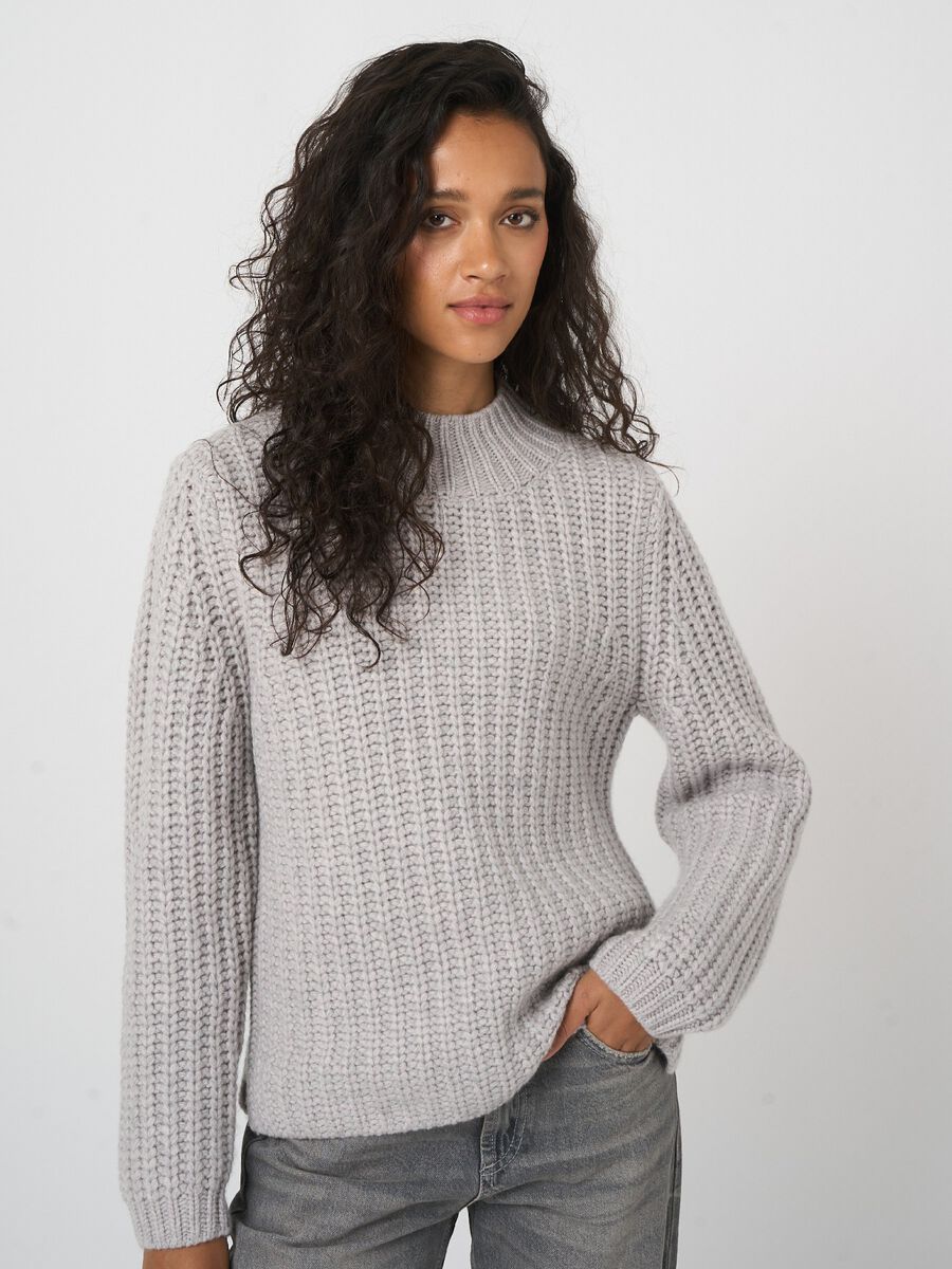 REPEAT Limited Edition - chunky rib kasjmier trui image number 2