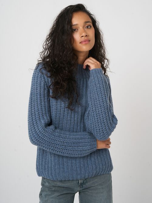 REPEAT Limited Edition - chunky rib kasjmier trui